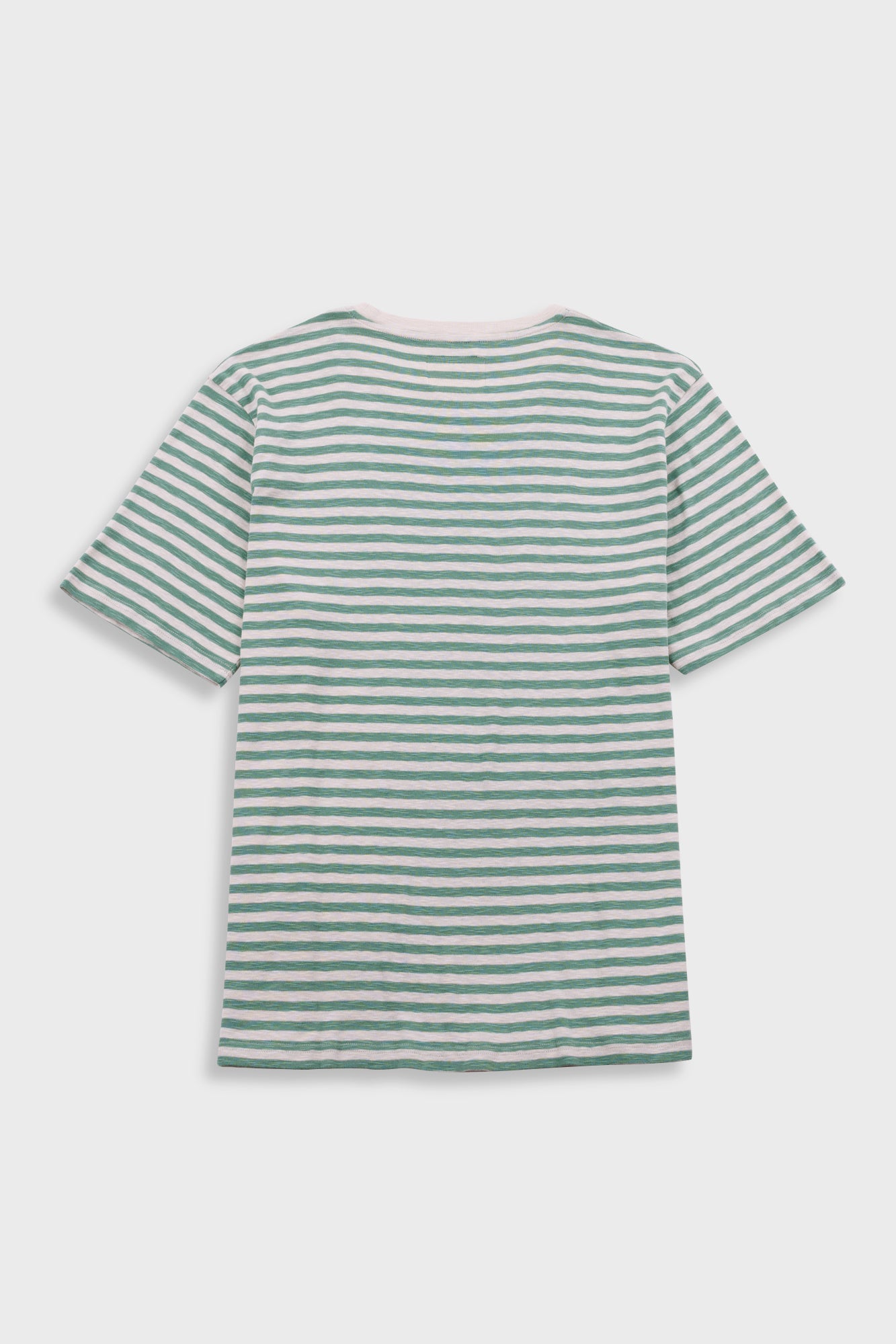 Folk | Folk Classic Striped T-Shirt - Soft Green Ecru