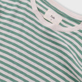 Folk | Folk Classic Striped T-Shirt - Soft Green Ecru