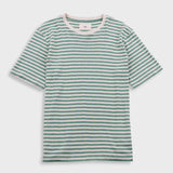Folk | Folk Classic Striped T-Shirt - Soft Green Ecru