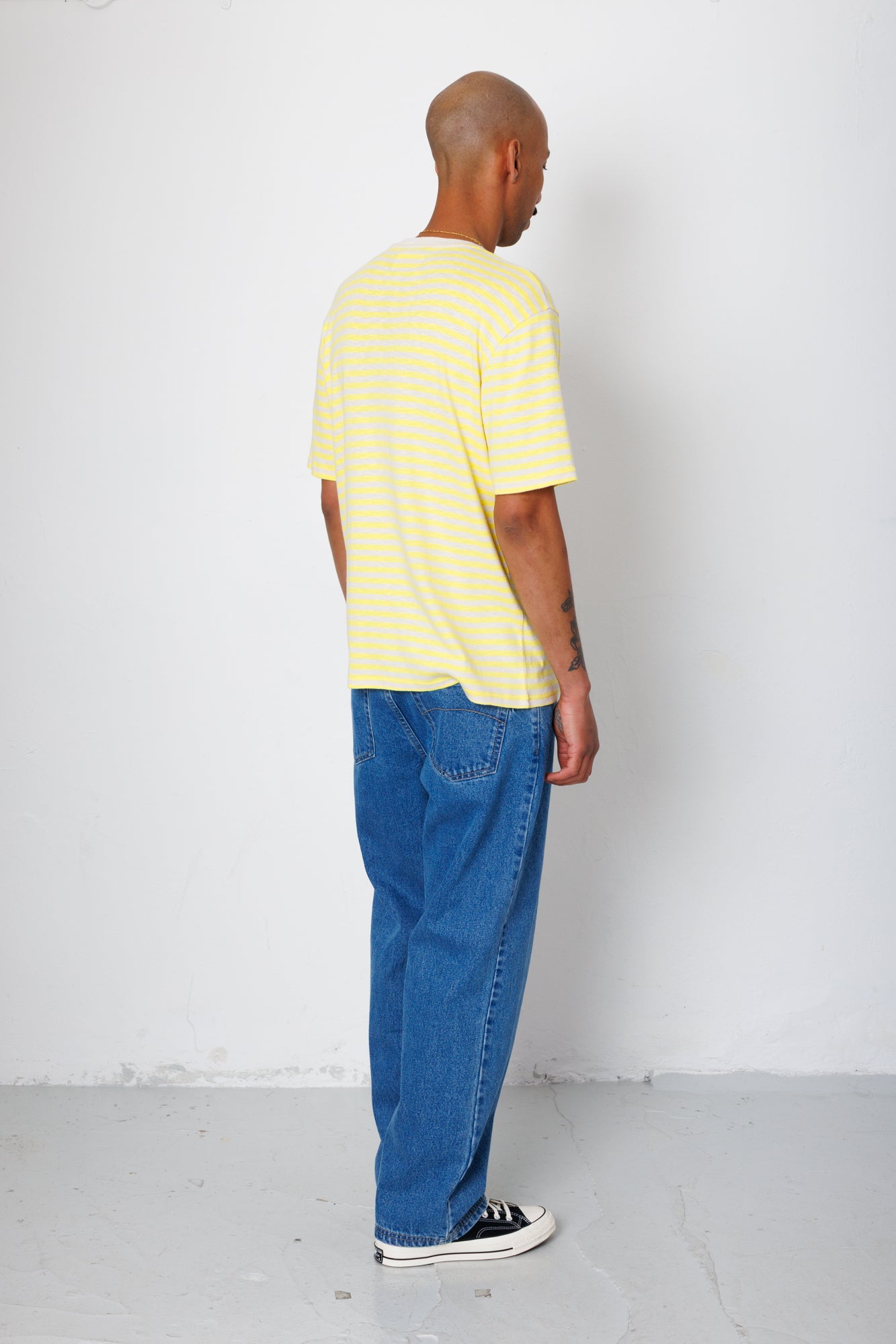 Folk | Folk Classic Striped T-Shirt -Yellow Ecru
