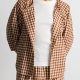 Cocoon Shirt - Clay Gingham
