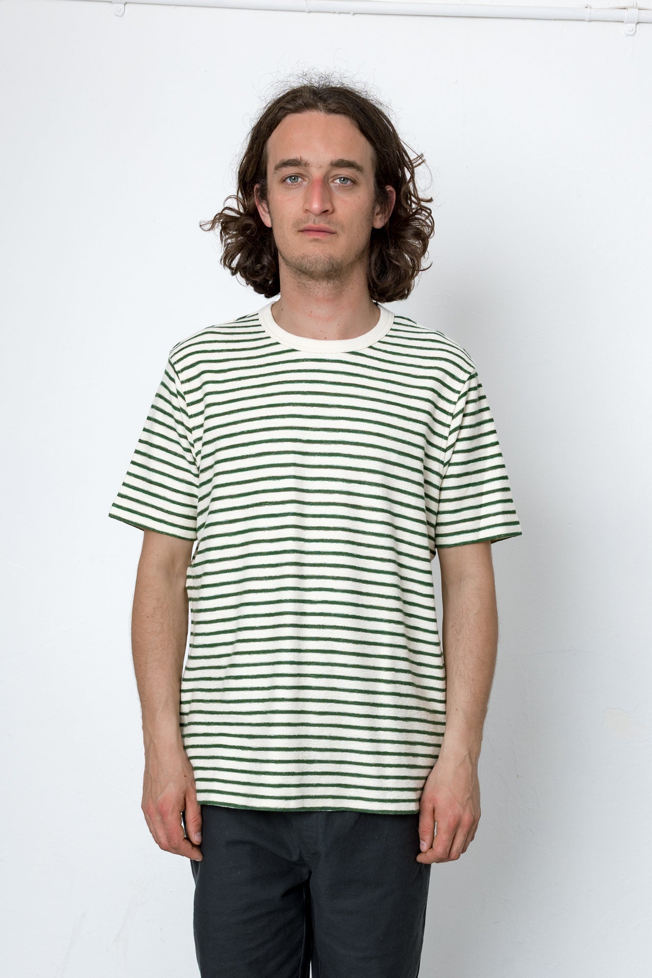 Folk | Folk Cornell T-Shirt - Ecru / Pine