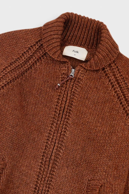 Folk | Folk Curve Cardigan - Clay