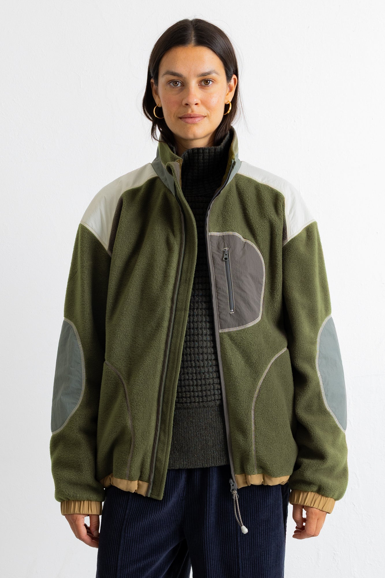Folk | Folk Curve Fleece - Olive
