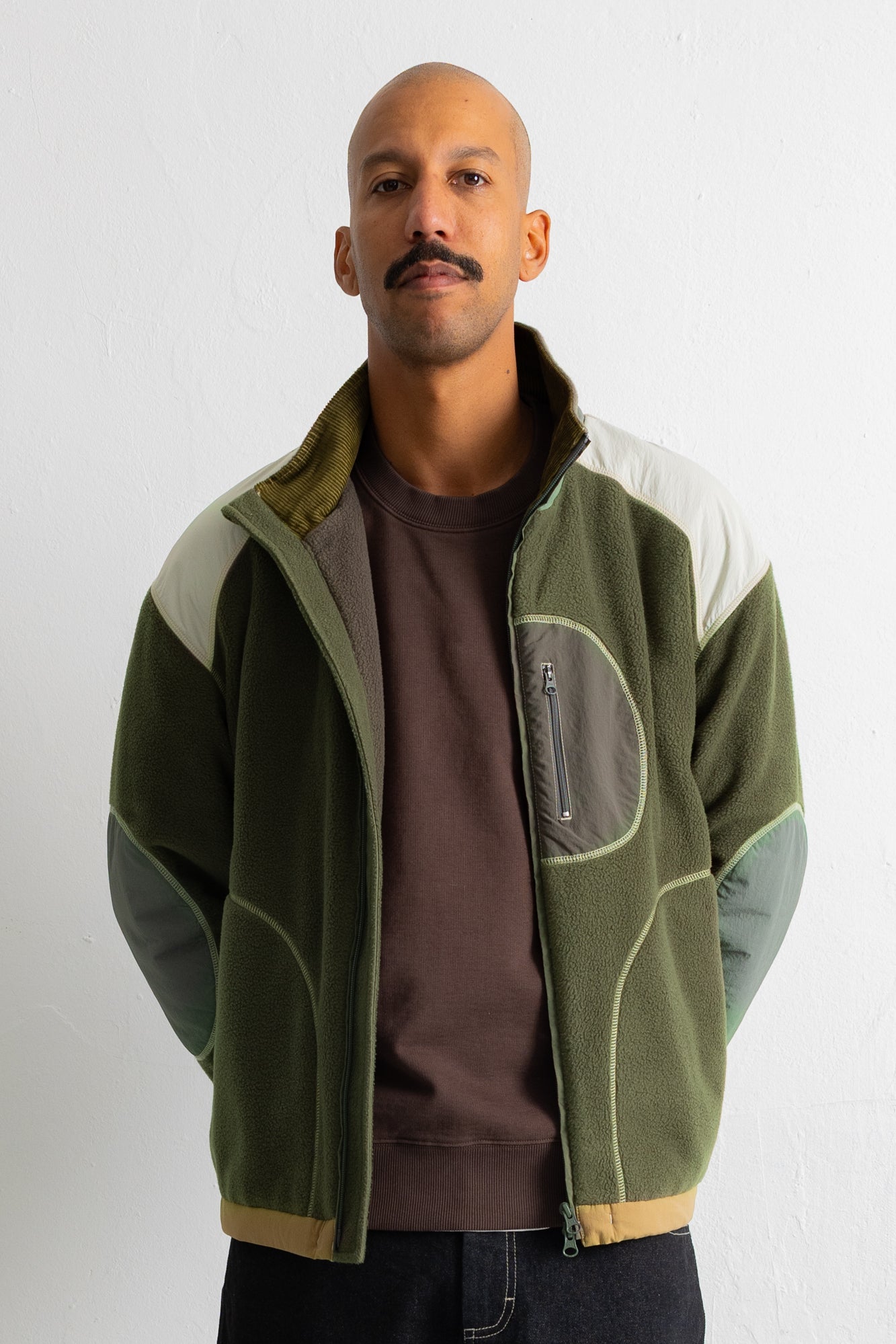 Folk | Folk Curve Fleece - Olive