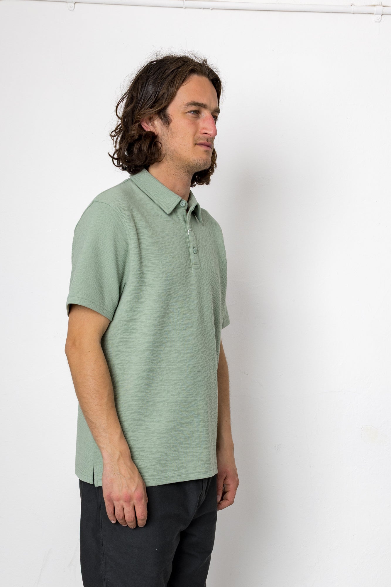 Folk | Folk Delta Polo - Seafoam