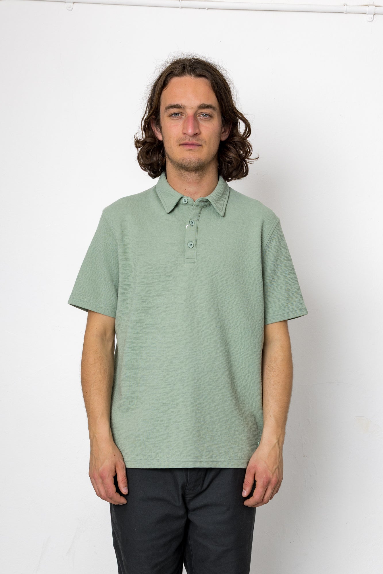 Folk | Folk Delta Polo - Seafoam