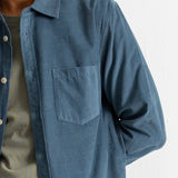 Direction Babycord Shirt - Blue Oxide