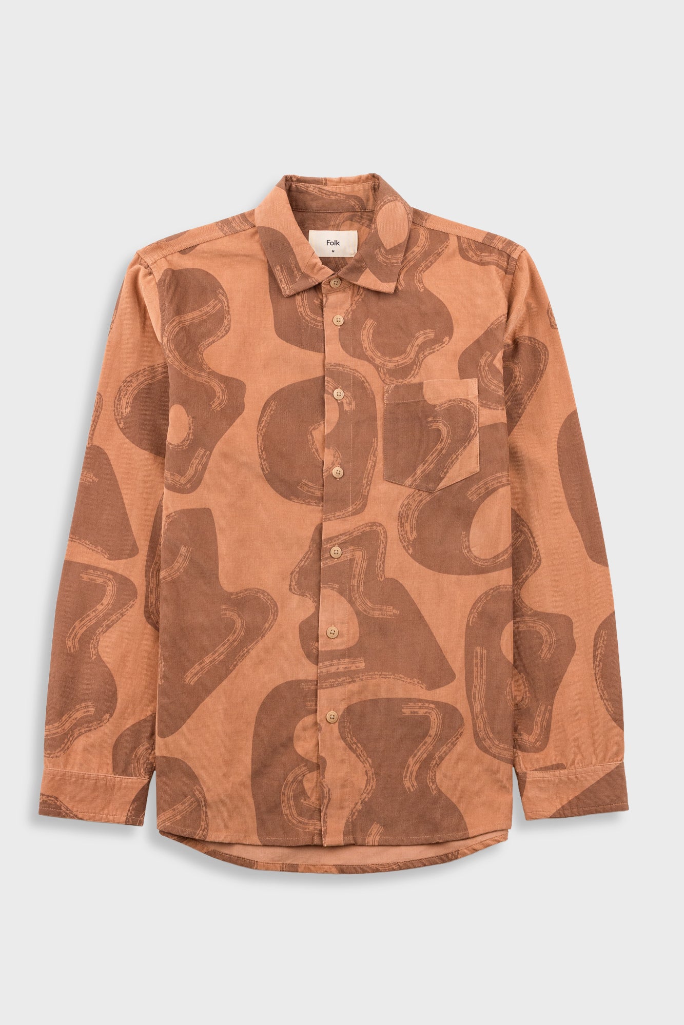 Folk | Folk Direction Babycord Shirt - Clay Cast Print