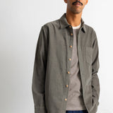 Direction Babycord Shirt - Dark Sage