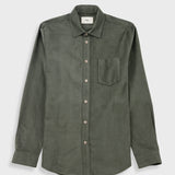 Direction Babycord Shirt - Dark Sage