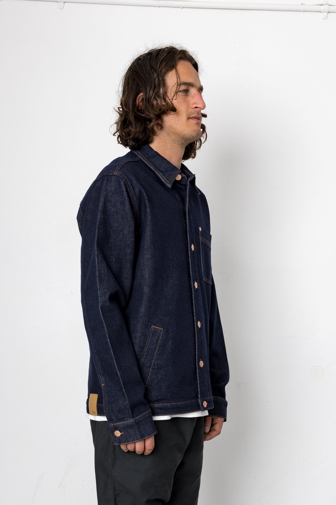 Folk | Folk Doherty Jean Shirt - Raw Denim