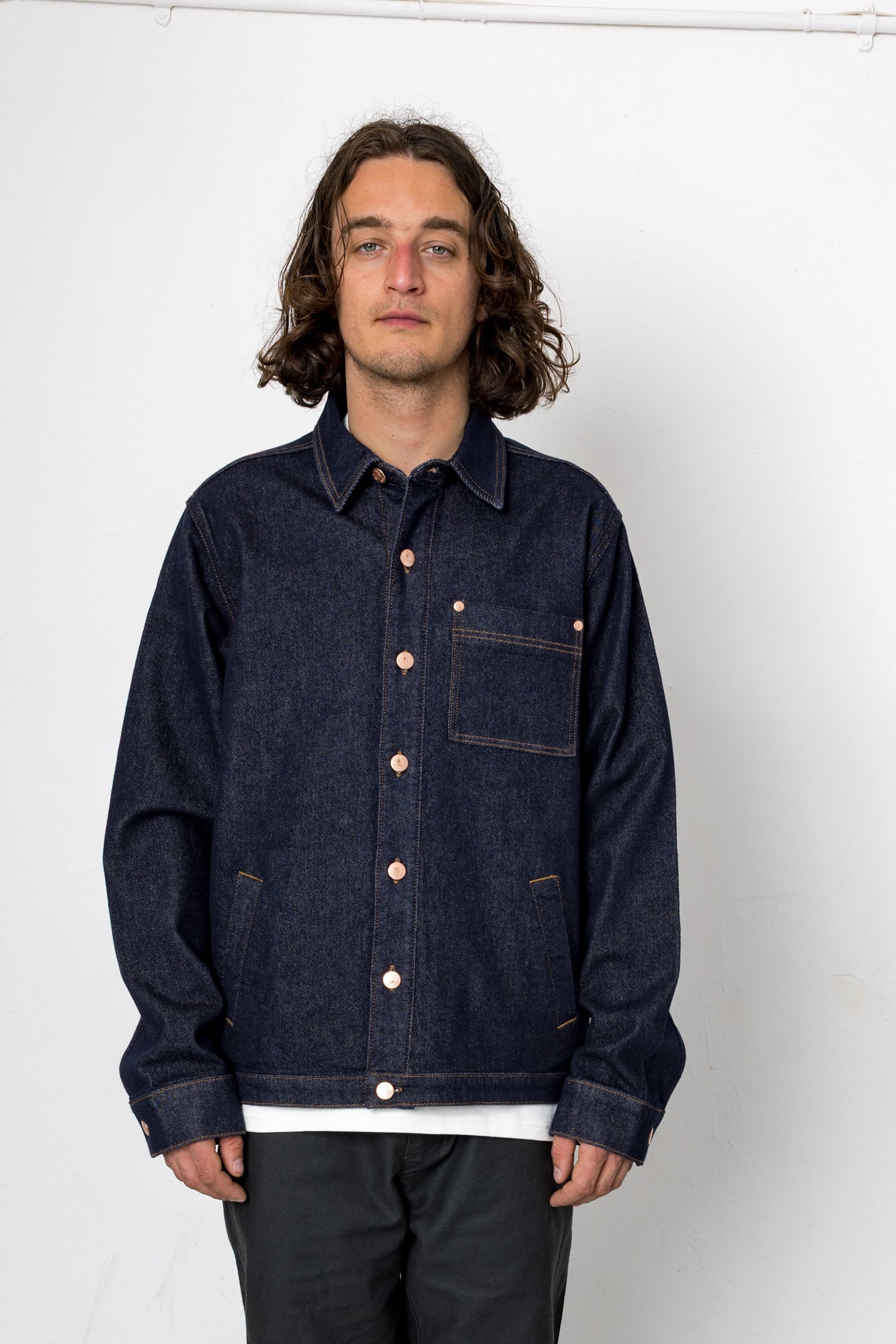Folk | Folk Doherty Jean Shirt - Raw Denim