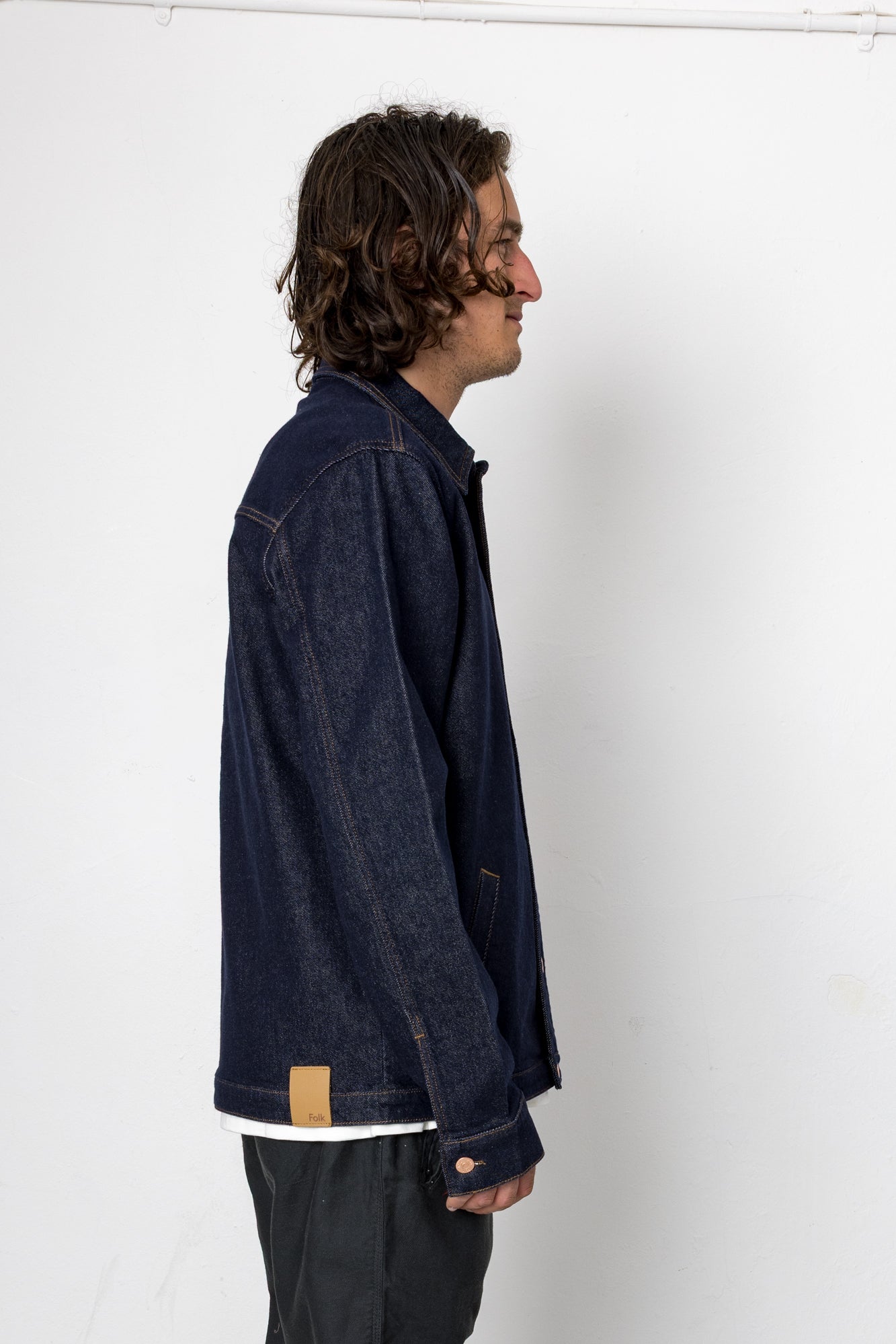 Folk | Folk Doherty Jean Shirt - Raw Denim