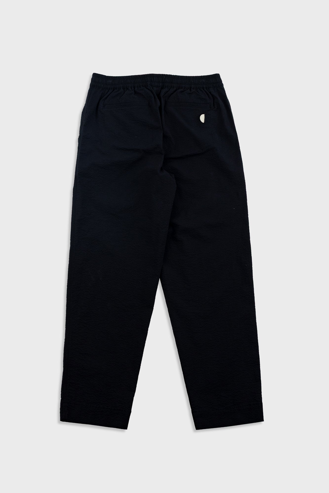 Folk | Folk Drawcord Assembly Pant - Black Seersucker