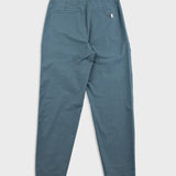 Blue pants on a light gray background