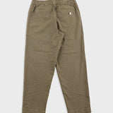 Folk | Folk Drawcord Assembly Pant - Khaki Cotton Linen