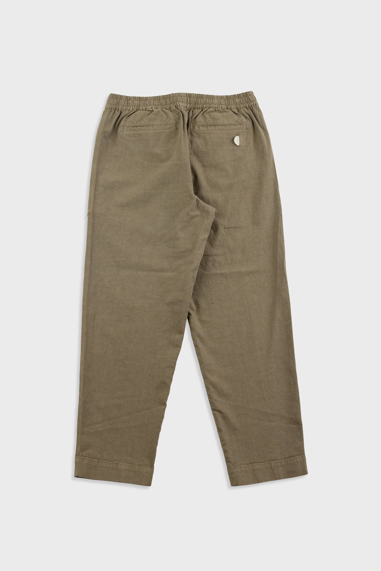 Folk | Folk Drawcord Assembly Pant - Khaki Cotton Linen