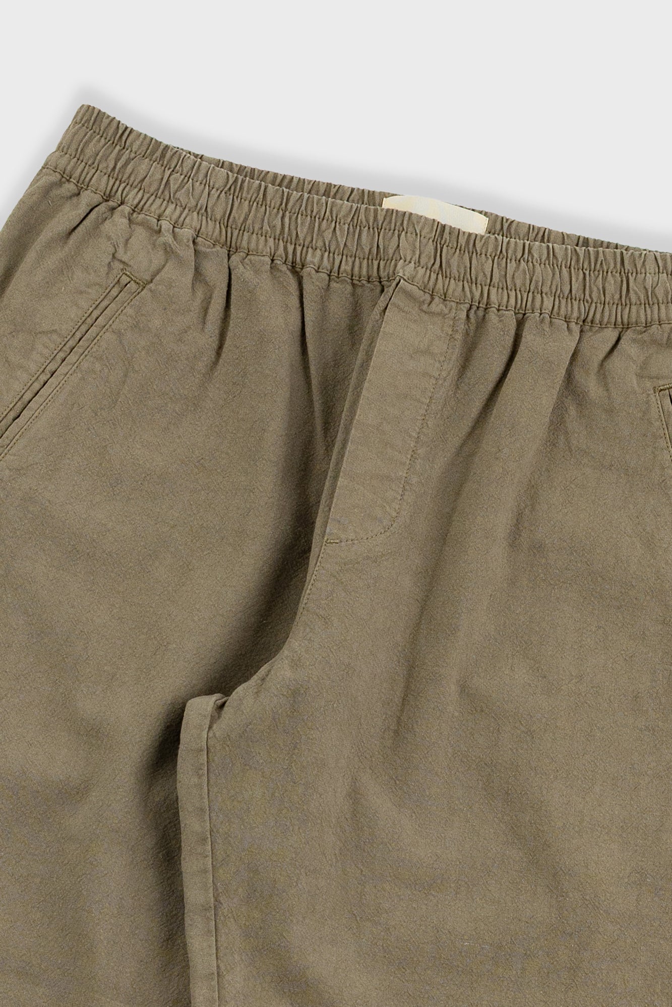 Folk | Folk Drawcord Assembly Pant - Khaki Cotton Linen