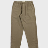 Folk | Folk Drawcord Assembly Pant - Khaki Cotton Linen