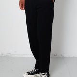 Folk | Folk Drawcord Assembly Pant - Black Seersucker
