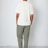 Folk | Folk Drawcord Assembly Pant - Light Sage Mini Stripe