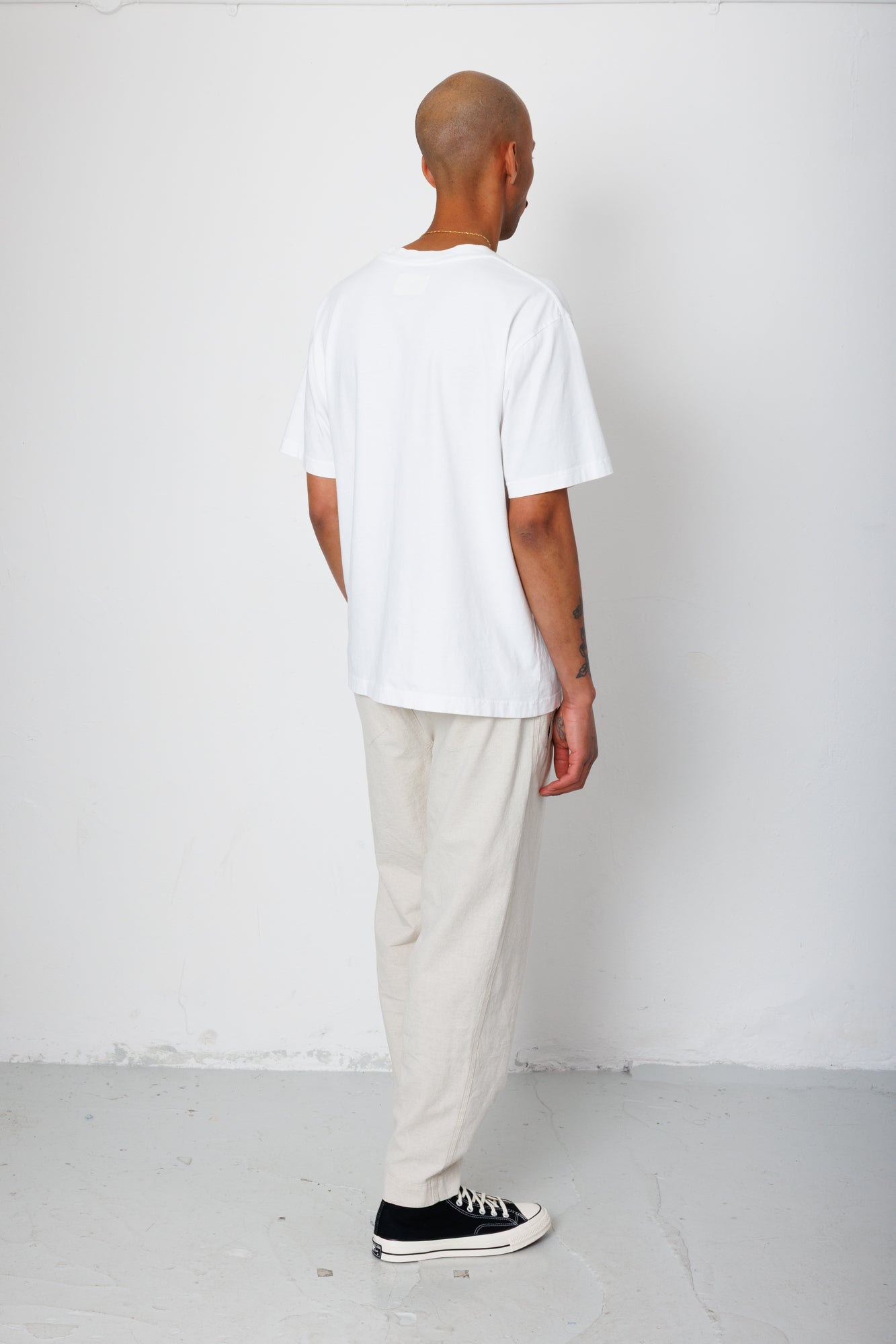 Folk | Folk Drawcord Assembly Pant - Natural Linen Cotton Canvas
