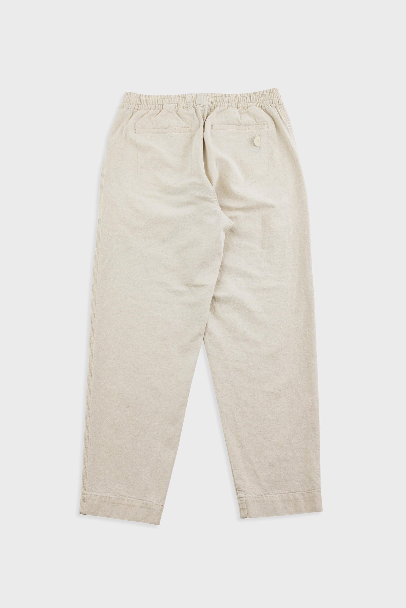 Folk | Folk Drawcord Assembly Pant - Natural Linen Cotton Canvas