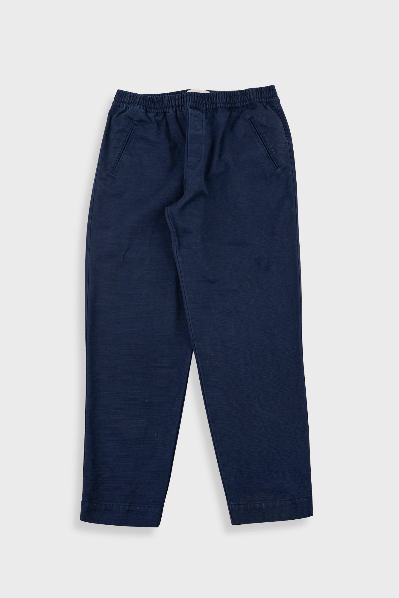 Folk | Folk Drawcord Assembly Pant - Deep Navy Slub