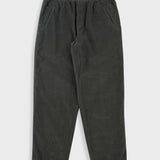 Dark gray pants on a light gray background