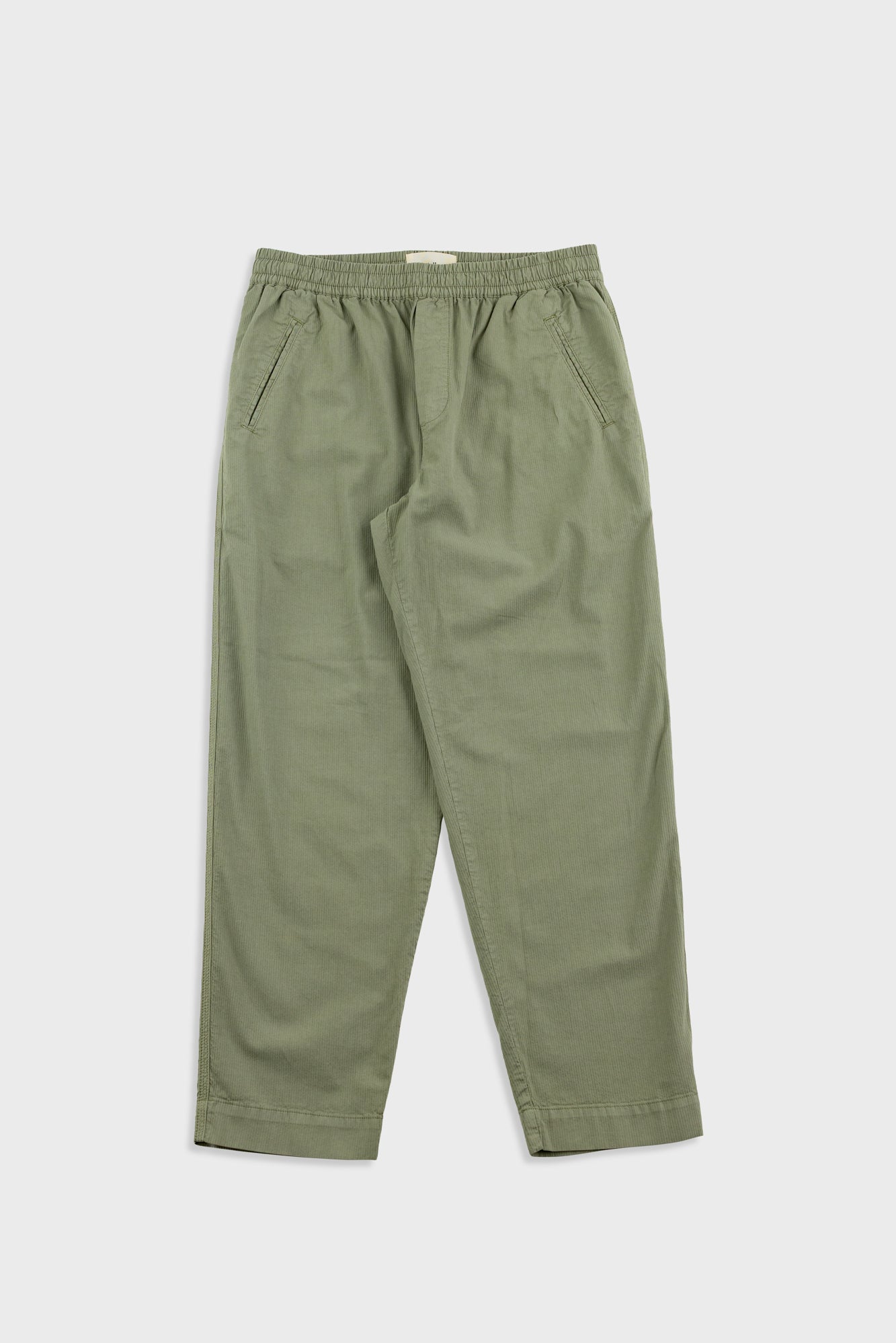 Folk | Folk Drawcord Assembly Pant - Light Sage Mini Stripe