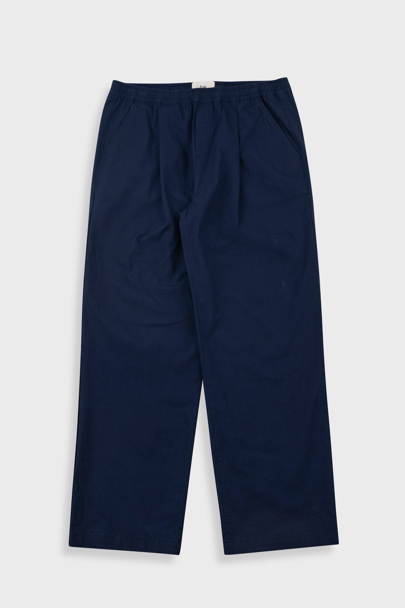 Folk | Folk Drawcord Loose Trousers - Navy Ripstop
