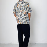 Folk | Folk Drawcord Loose Trousers - Navy Seersucker
