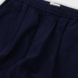 Folk | Folk Drawcord Loose Trousers - Navy Seersucker