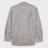 Folk | Folk Easy Fit Shirt - Black Linen Stripe