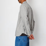 Folk | Folk Easy Fit Shirt - Black Linen Stripe