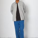 Folk | Folk Easy Fit Shirt - Black Linen Stripe