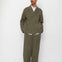 Folk | Folk Easy Fit Blazer - Dark Olive Slub Linen