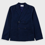 Easy Fit Blazer - Deep Indigo Herringbone