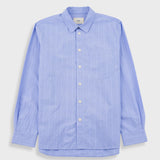 Folk | Folk Easy Fit Shirt - Blue Fine Stripe