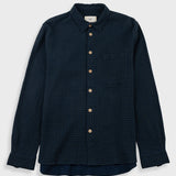 Folk | Folk Easy Fit Shirt - Navy Crinkle Check