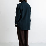 Folk | Folk Easy Fit Shirt - Navy Crinkle Check
