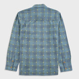 Folk | Folk Easy Fit Shirt - Blue Yellow Flower Check