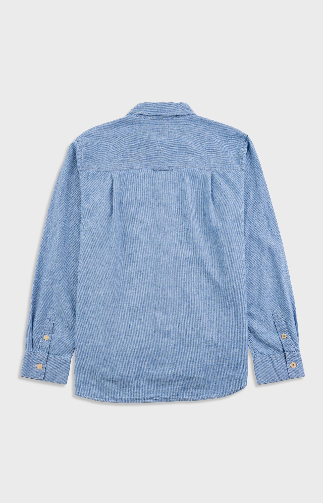 Folk | Folk Easy Fit Shirt - Washed Indigo Stripe