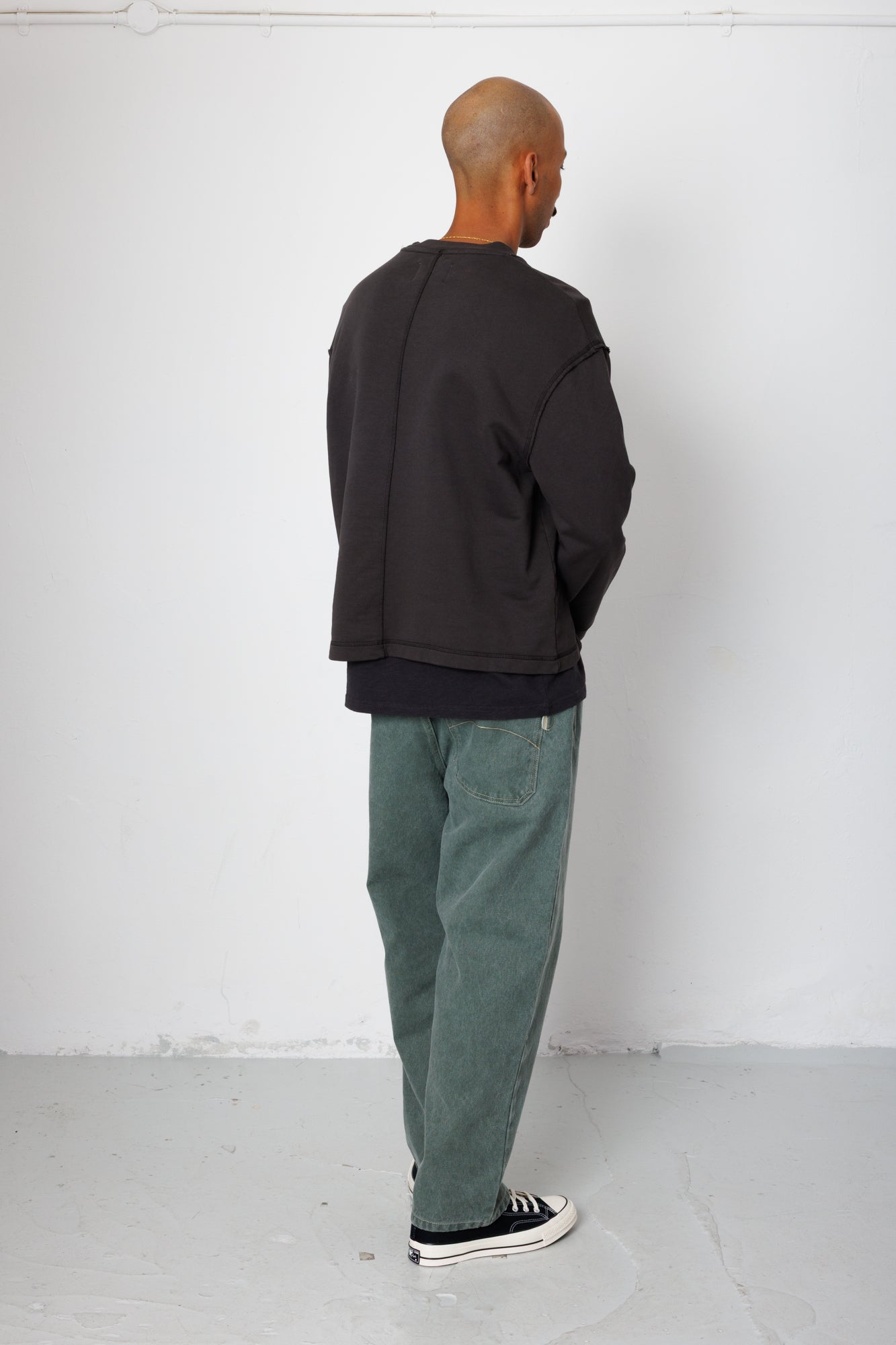 Folk | Folk Easy Fit Sweat - Soft Black