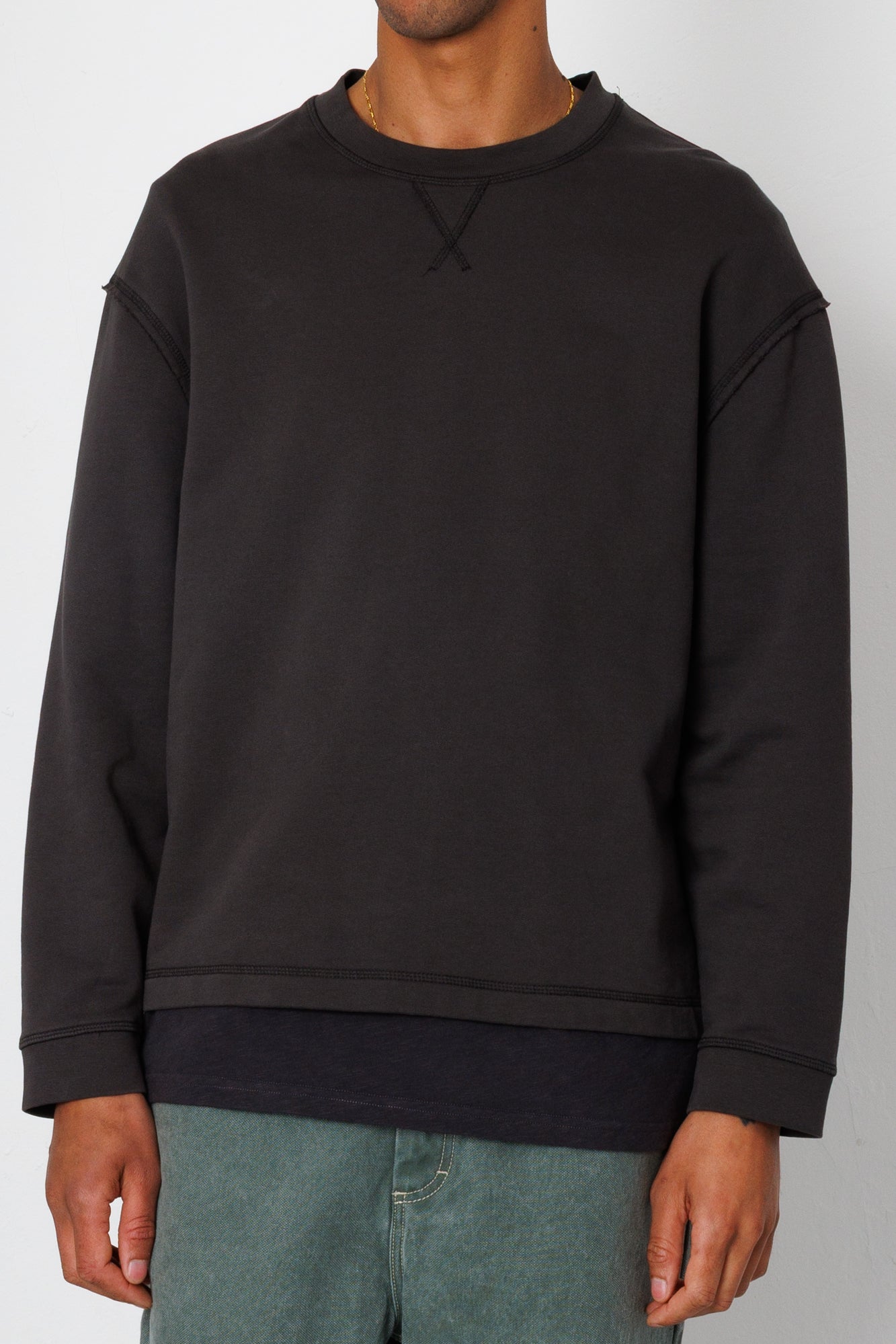 Folk | Folk Easy Fit Sweat - Soft Black