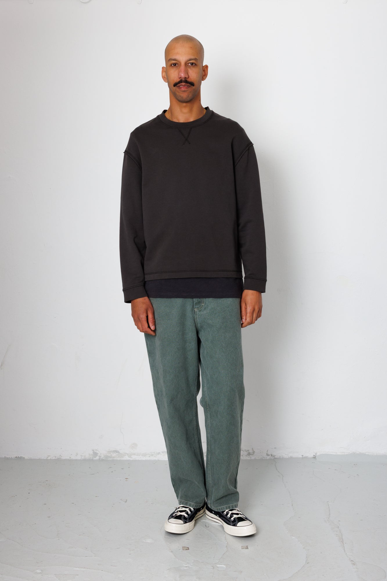 Folk | Folk Easy Fit Sweat - Soft Black