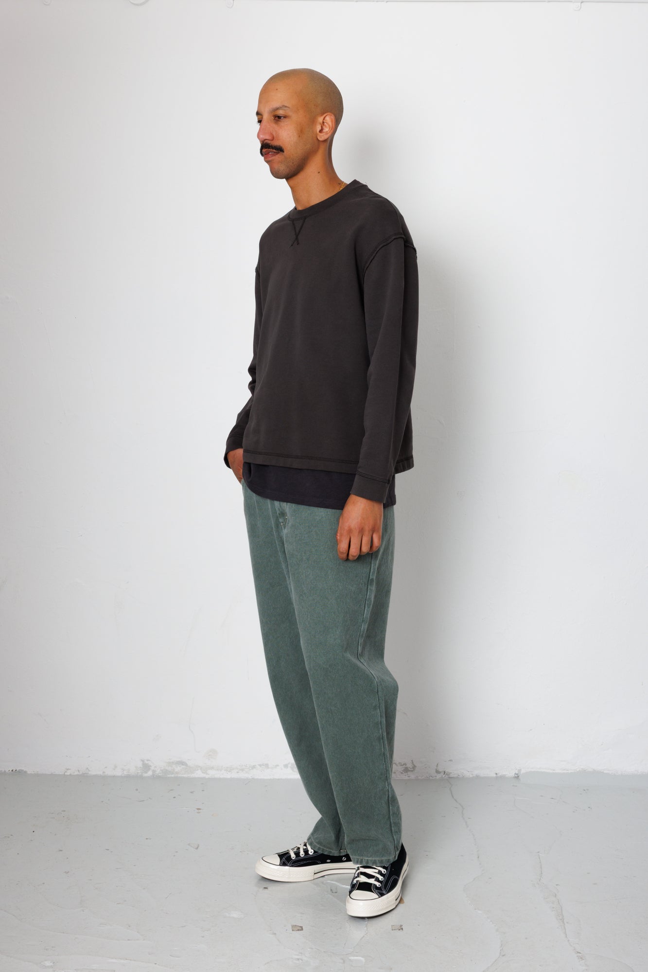Folk | Folk Easy Fit Sweat - Soft Black