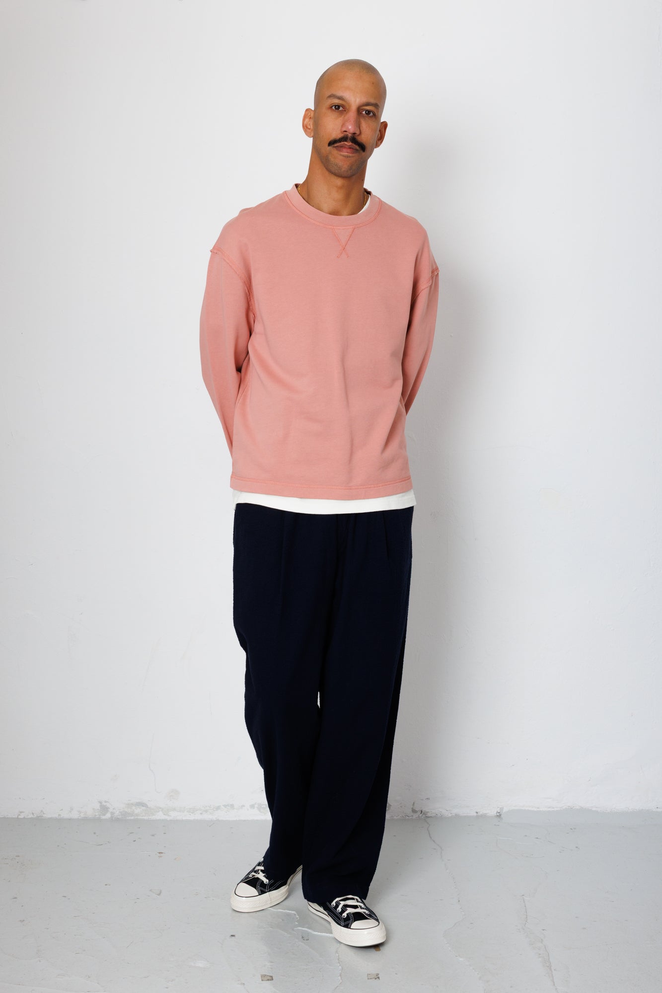 Folk | Folk Easy Fit Sweat - Dusty Pink