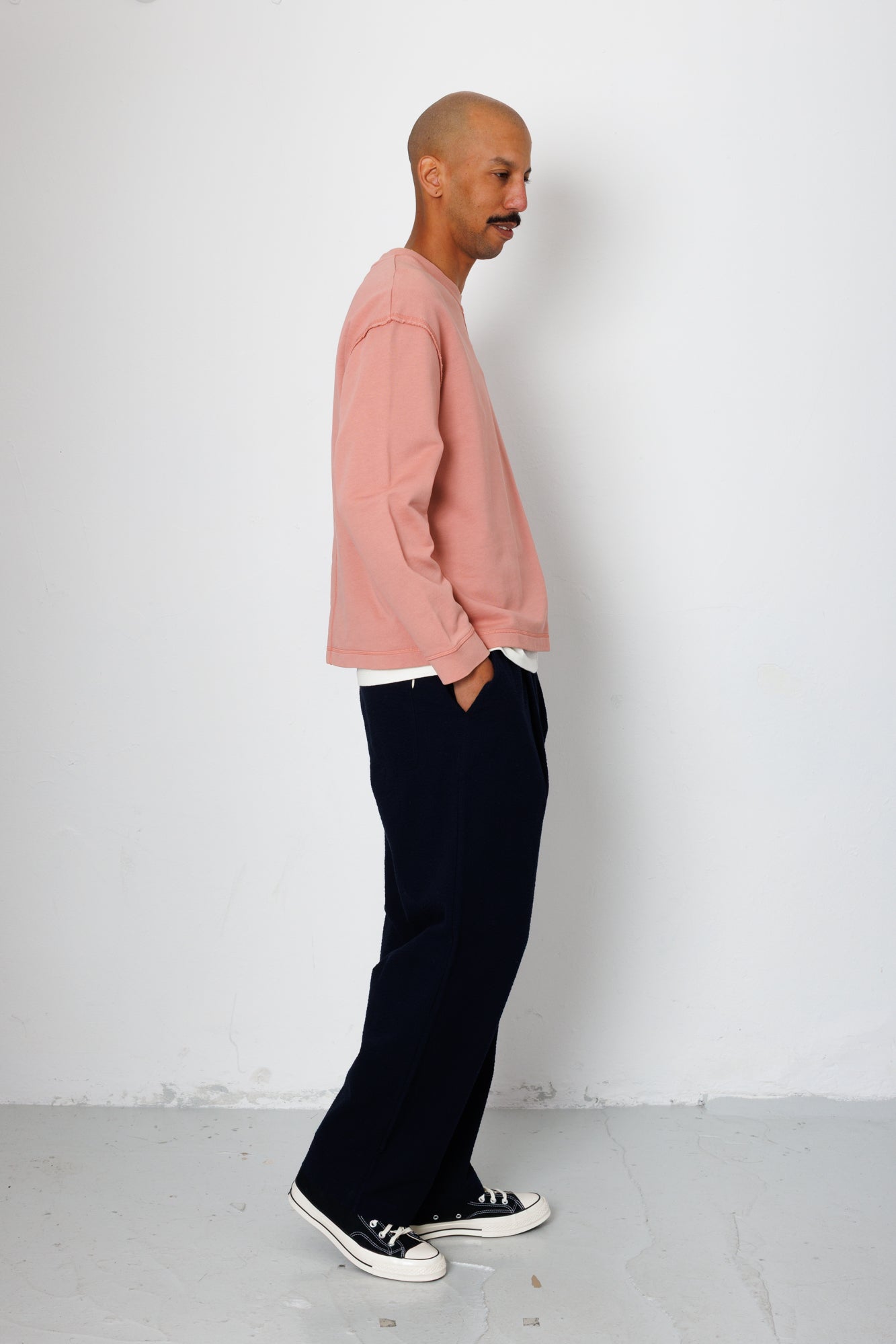 Folk | Folk Easy Fit Sweat - Dusty Pink